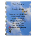 Search for serenity prayer notebooks Christian
