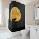 Search for wolf shower curtains Moon
