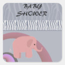Search for pink and grey elephant stickers Cute
