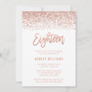 Search for faux rose gold confetti invitations Pink