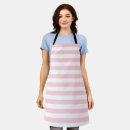 Search for pink stripes aprons White