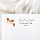 Search for butterfly return address labels Purple