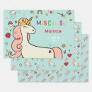 Search for magical unicorn birthday wrapping paper Colorful