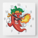 Search for chili pepper clocks Cartoon