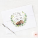 Search for forest animal baby shower stickers Greenery
