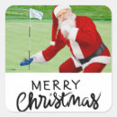 Search for golfers stickers Santa