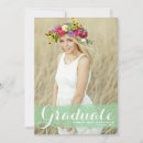 Search for mint green graduation invitations Graduate