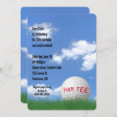 Search for golf ball birthday invitations Grass