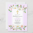 Search for lavender first communion invitations Floral