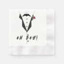 Search for tuxedo napkins It's a boy