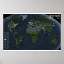 Search for satellite map posters Night