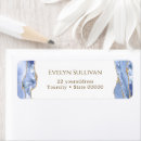 Search for blue marble return address labels Gold glitter