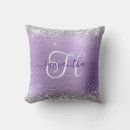 Search for purple and silver cushions Glam