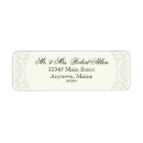 Search for gold filigree return address labels Golden