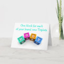 Search for triplets congratulations cards New parents