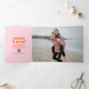 Search for pink and orange wedding invitations Retro