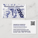 Search for professional organizer business cards Customer
