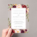 Search for burgundy and green wedding invitations Minimalist