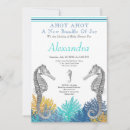 Search for seahorse baby shower invitations Modern