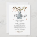 Search for boho baby boy shower invitations Greenery