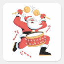 Search for funny drummer stickers Santa