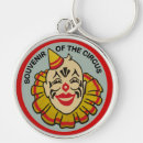 Search for red nosed key rings Clown