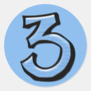 Search for number three stickers 3rd