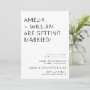 Search for bold wedding invitations Black and white