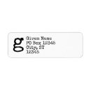 Search for initial g labels Black and white