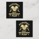 Search for funny retirement business cards Pickleball
