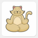 Search for yoga cat stickers Meditation