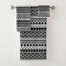 Search for black and white aztec bath towels Pattern
