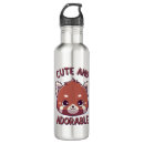 Search for red panda water bottles Adorable