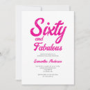Search for pink 60th birthday invitations Fun