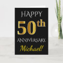 Search for black and gold anniversary cards Elegant