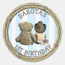 Search for teddy bear birthday stickers Rustic
