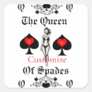 Search for queen spades stickers Hearts