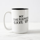 Search for mental health therapist mugs Anxiety relief