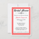 Search for double bridal shower invitations Red