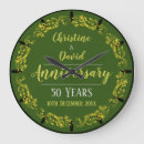 Search for golden wedding anniversary clocks 50 years