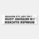Search for backwards bumper stickers Funny