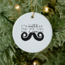 Search for mustache christmas tree decorations Black
