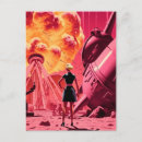 Search for bombs postcards Pink
