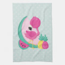 Search for pink flamingo tea towels Cute