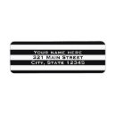 Search for black white stripe return address labels Striped