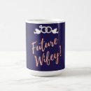 Search for love party mugs Bride to be