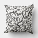 Search for new year throw cushions Black and white