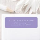 Search for violet return address labels Stylish