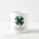 Search for lucky clover mugs Four leaf clover