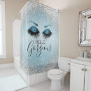 Search for eyelash shower curtains Glitter